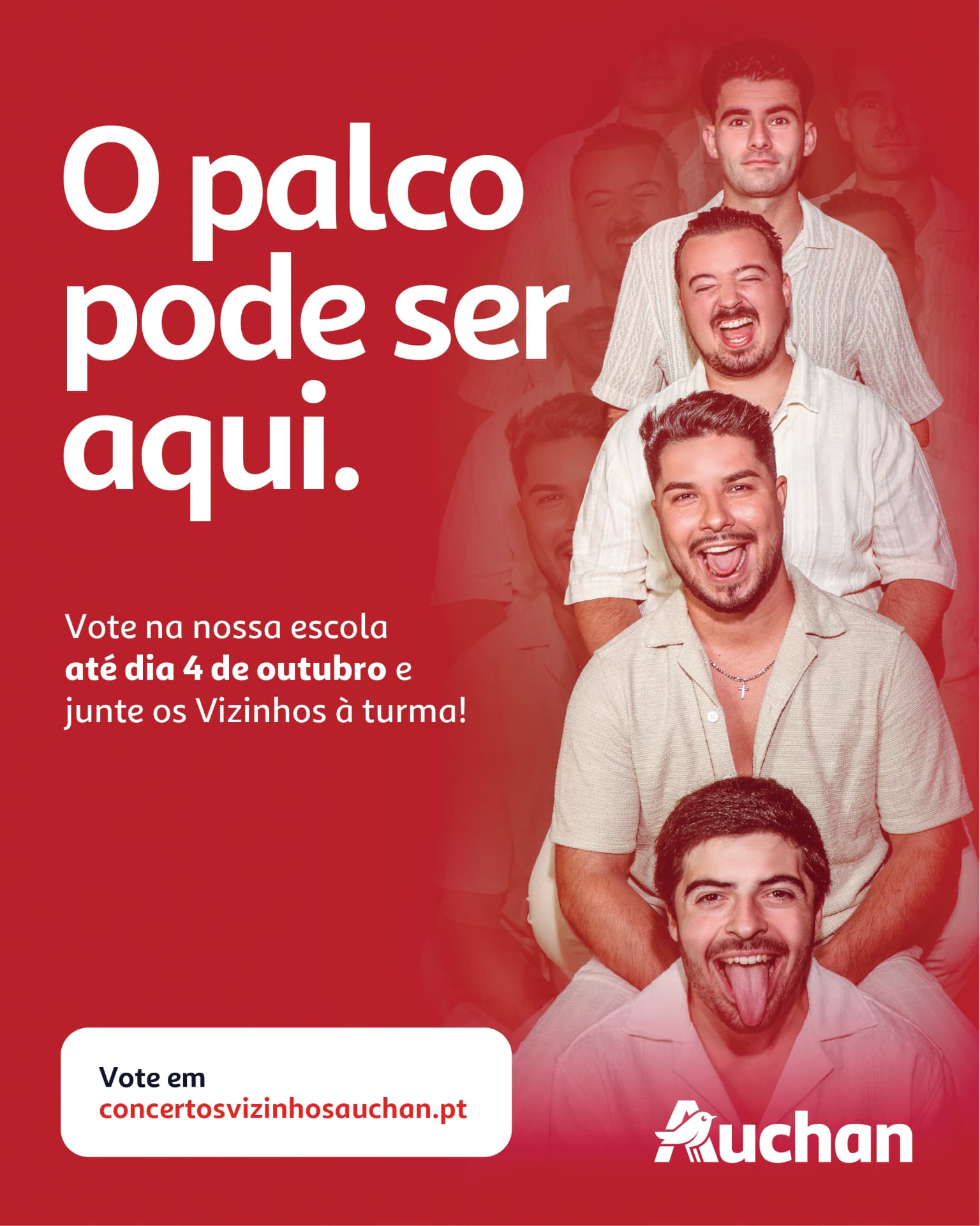 Post para redes sociais — O palco pode ser aqui
