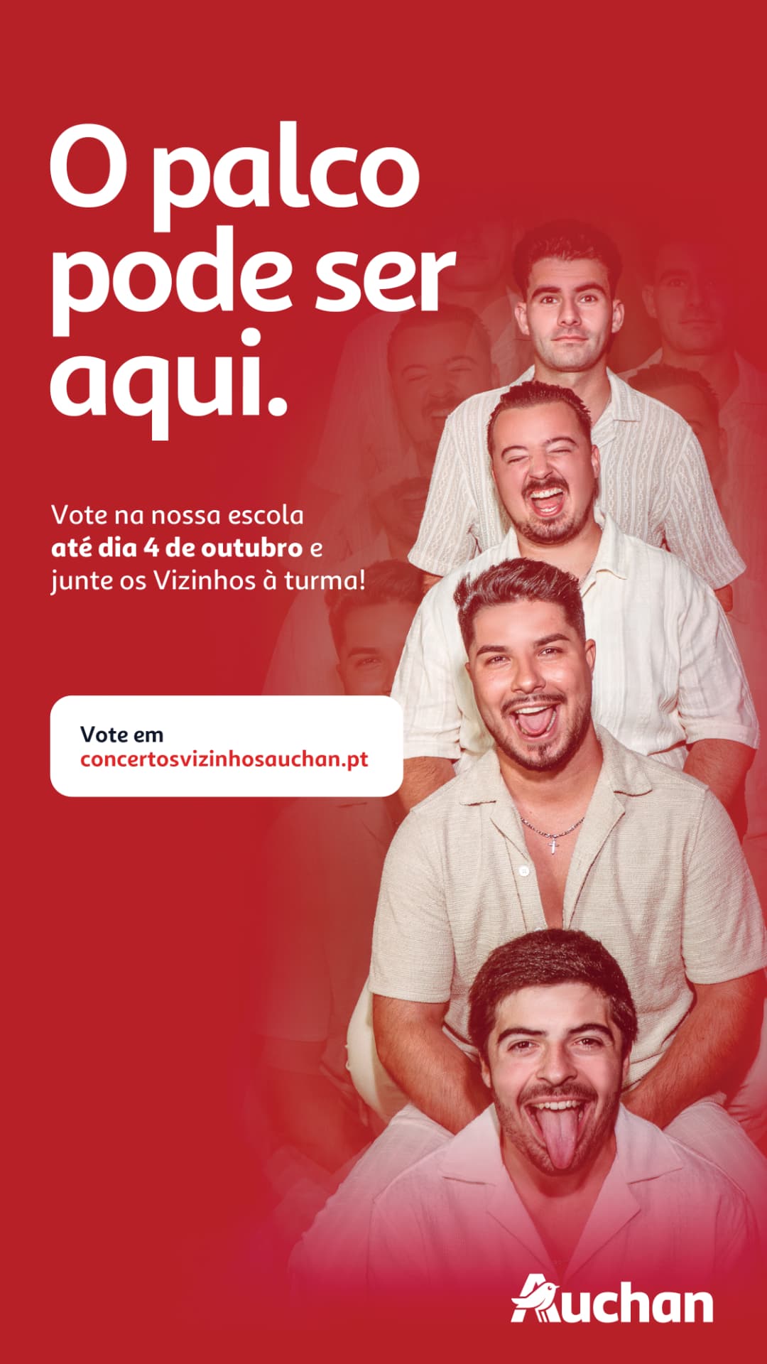 Story para redes sociais — O palco pode ser aqui
